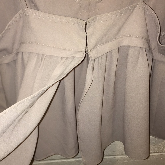 Urban Outfitters “Kimchi Blue” Taupe Silk Top - Picture 4 of 5